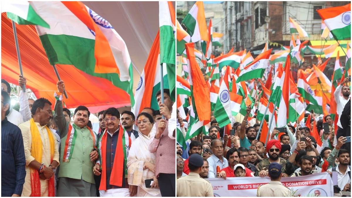 खतरा राहुल को नहीं, लोकतंत्र को राहुल से खतरा है, इंदौर में तिरंगा यात्रा में आए सीएम मोहन यादव ने कहा