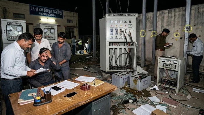 दतिया में बिजली सबस्टेशन पर ऑपरेटर से मारपीट, कई राउंड हवाई फायर, उपकरणों और दस्तावेजों में तोड़फोड़