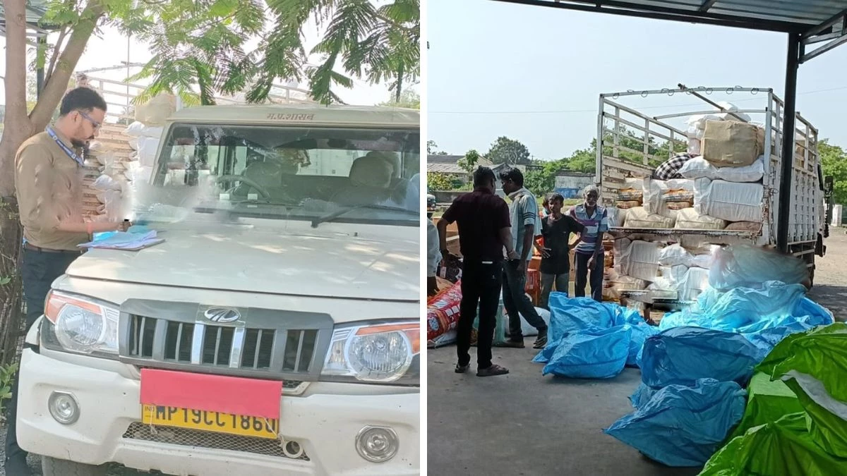 MP के सतना में GST टीम की बड़ी कार्रवाई, Diwali से पहले Tax चोरी पर शिकंजा, बिना बिल गुटखा ले जा रहा ट्रक जब्त