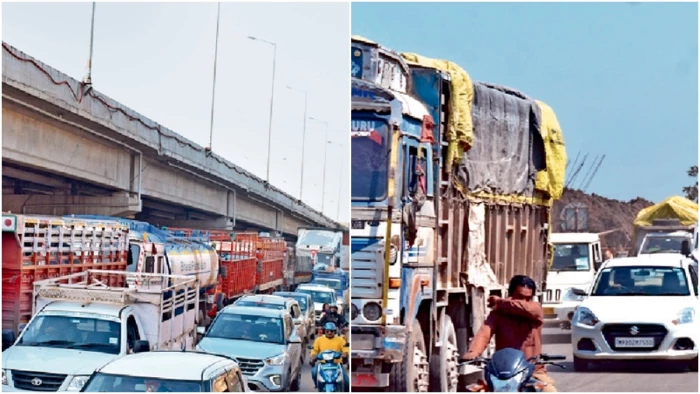 जबलपुर में ट्रैफिक सुधारने करोड़ों रुपये से बने फ्लाईओवर, इनके नीचे बनी सड़कों पर लग रहा जाम