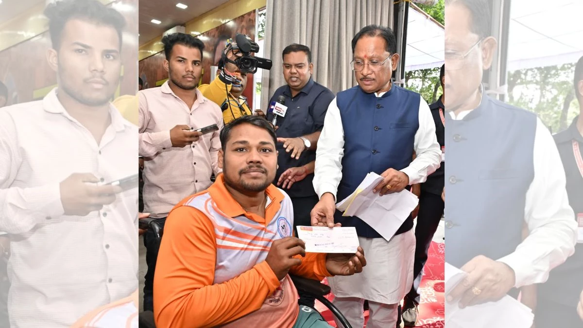 दिव्यांग रग्बी खिलाड़ी की मदद के लिए CM विष्णु देव आगे आए, स्वीकृत किया 90 हजार का अनुदान