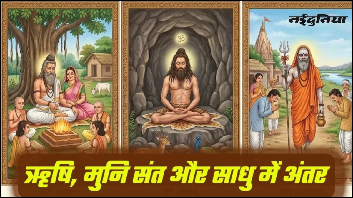 साधना के चार स्वरूप... ऋषि, मुनि, साधु और संत एक-दूसरे से कैसे हैं अलग? विस्तार से समझें इनकी उपाधियों का अर्थ