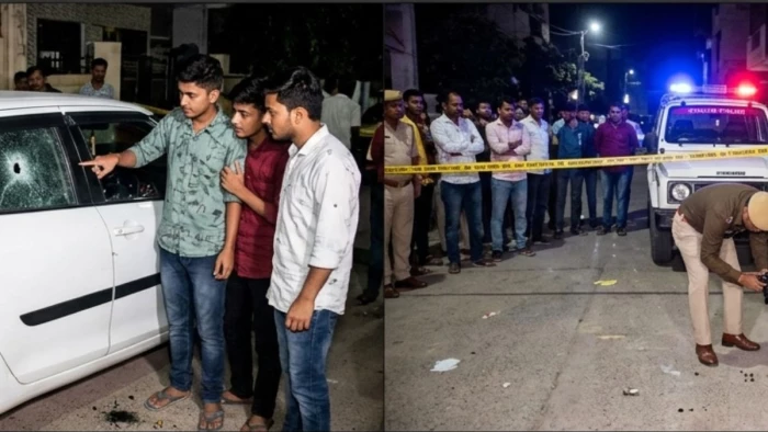 ग्वालियर में दहशत, छात्र के सीने पर पिस्टल अड़ाकर दी जान से मारने की धमकी, कार और जमीन पर चलाईं गोलियां