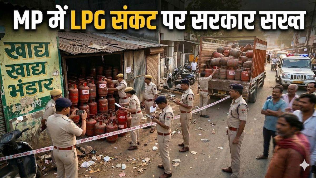 MP में गैस संकट पर सरकार सख्त... 11 ठिकानों पर मारे छापे, 228 गैस सिलिंडर किए जब्त, निगरानी के लिए समिति गठित