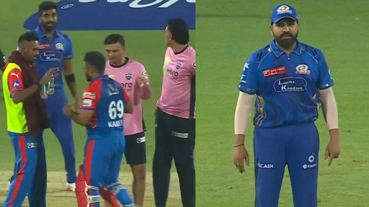 DC Vs Mi: Rohit enjoyed the battle of Bumrah-Karun Nair, Funny Reaction is becoming viral