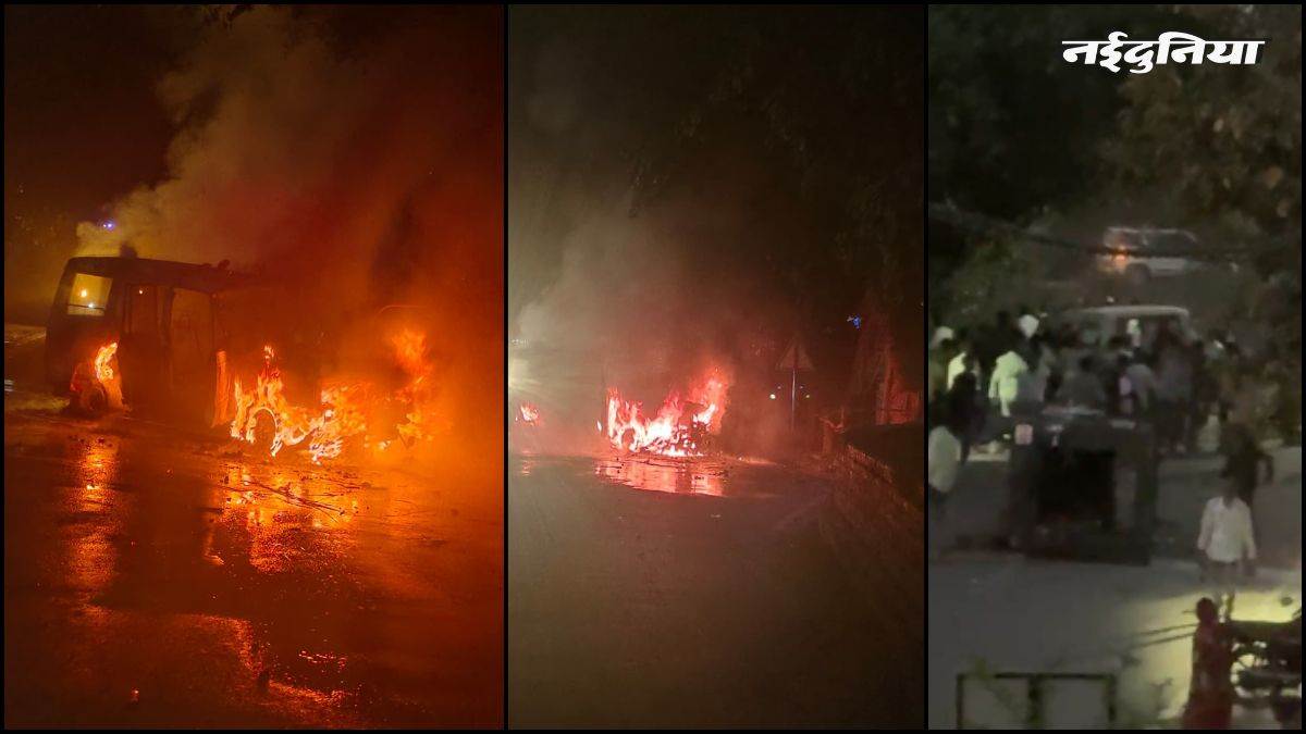 लखीमपुर में बवाल: आंबेडकर जयंती पर प्रतिमा खंडित करने से भड़की हिंसा, उग्र भीड़ ने पुलिस की गाड़ियां तोड़ीं