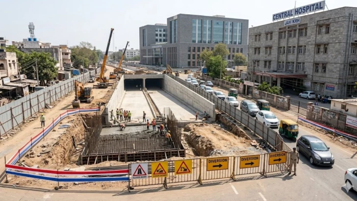 ग्वालियर का आमखो-कस्तूरबा रोड एक साल के लिए बंद, ट्रैफिक पुलिस ने जारी किया नया डायवर्जन प्लान