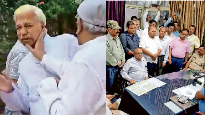ग्वालियर में गोपाचल पर्वत पर पूजा से रोकने पर बवाल, महामंत्री ने श्रद्धालु को मारे चांटे, आंख पर लगी चोट