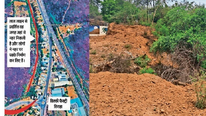 ग्वालियर में अतिक्रमण की भेंट चढ़ी जल निकासी नहर, बारिश से पहले बढ़ा शहर में जलभराव का खतरा