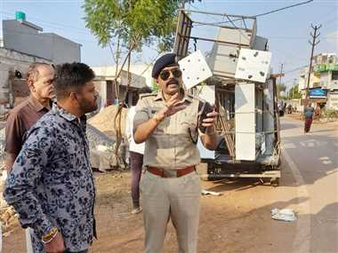 धमतरी के शांति कालोनी चौक पर लगा ट्रैफिक सिग्नल, दुर्घटना में आएगी कमी