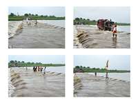 Sheopur flood in rivers: साहब! मजबूरी है इसलिए जान जोखिम में डालनी पड़ती है