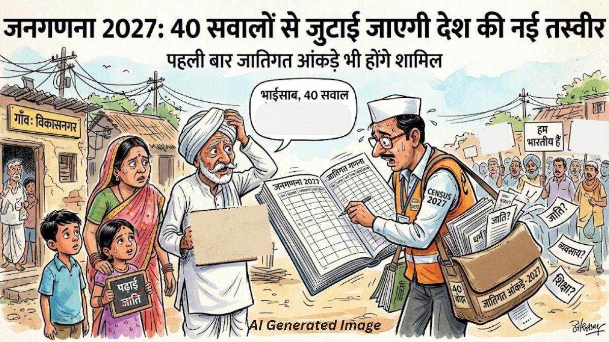 जनगणना 2027: बैंक खातों की संख्या, कोविड-19 टीकाकरण सहित 40 सवालों से जुटाई जाएगी देश की नई तस्वीर, पहली बार जातिगत आंकड़े भी होंगे शामिल