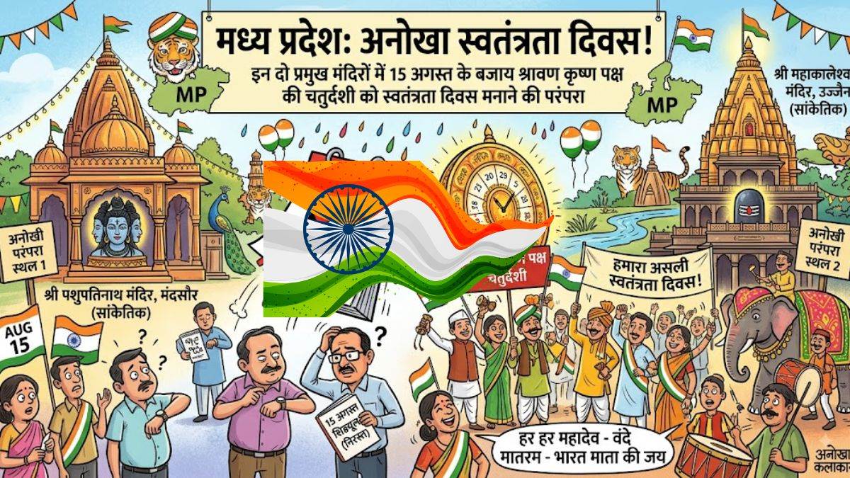 मध्य प्रदेश के इन दो मंदिरों में 15 अगस्त के बजाय श्रावण मास के कृष्ण पक्ष की चतुर्दशी को स्वतंत्रता दिवस मनाने की अनोखी परंपरा