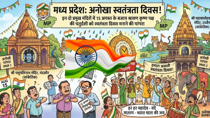 मध्य प्रदेश के इन दो मंदिरों में 15 अगस्त के बजाय श्रावण मास के कृष्ण पक्ष की चतुर्दशी को स्वतंत्रता दिवस मनाने की अनोखी परंपरा