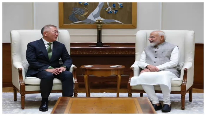 Hyundai Investment in India: पीएम नरेंद्र मोदी से मिले हुंडई चेयरमैन यूइसुन चुंग, ₹1.47 लाख करोड़ के निवेश का एलान
