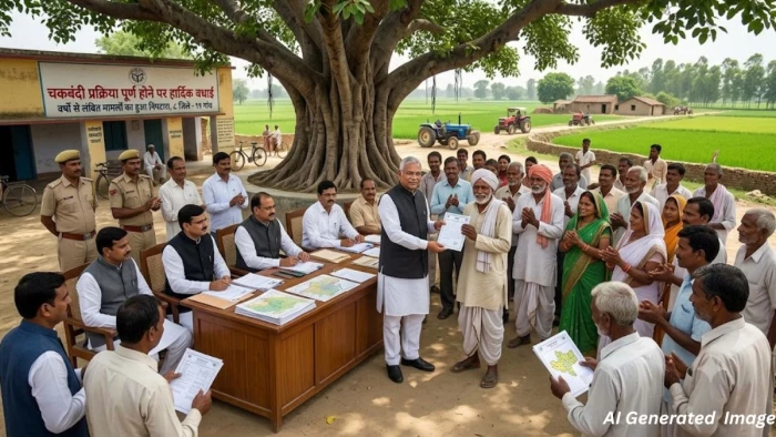 उत्तर प्रदेश के 8 जिलों के 11 गांवों में चकबंदी प्रक्रिया पूरी, वर्षों से लंबित मामलों को निपटाने के निर्देश