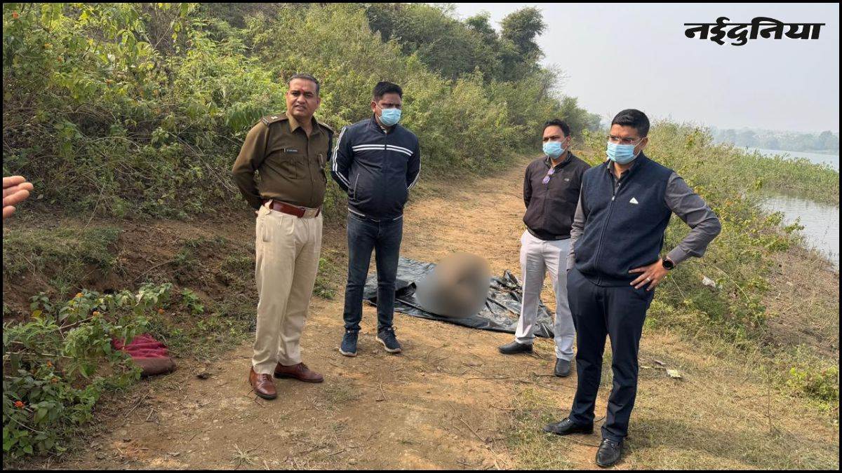 कटनी में महानदी के घाट पर मिला युवक का शव, रस्सी से बंधे थे हाथ पैर, हत्या कर फेंके जाने की आशंका