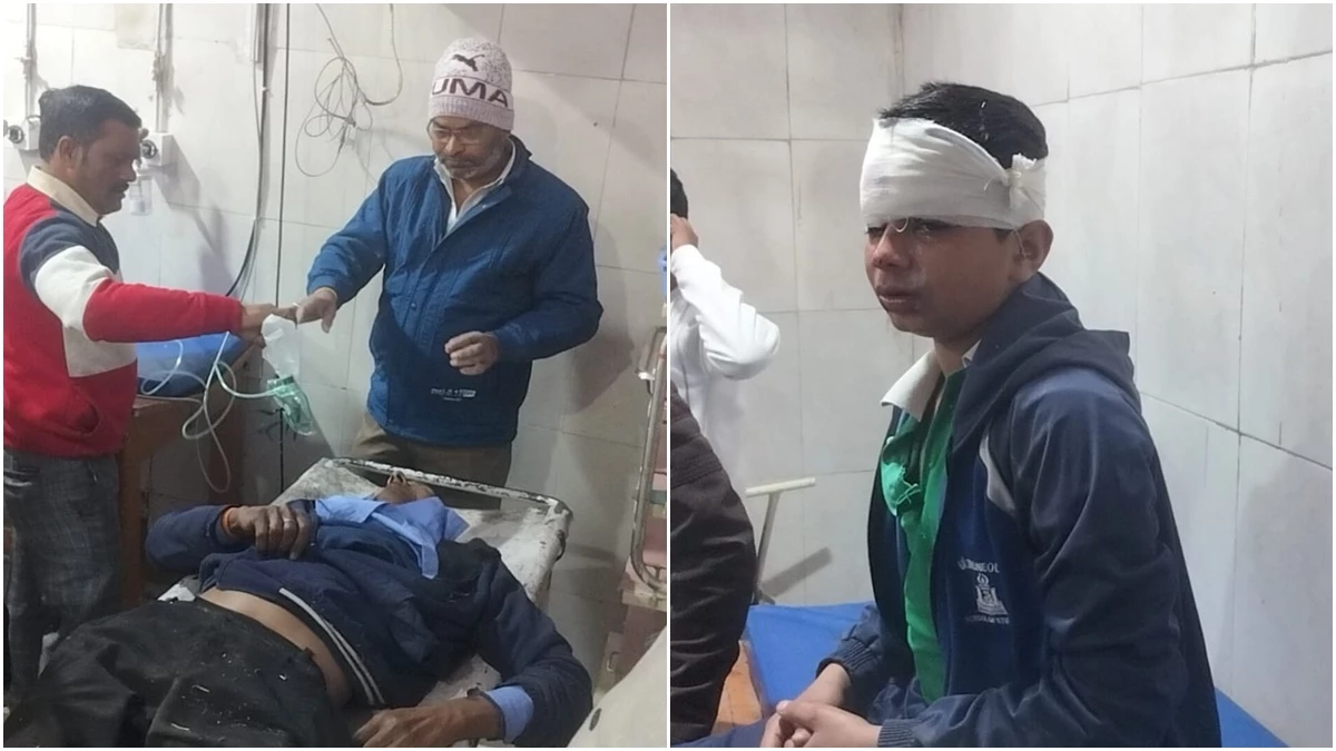 मुरैना में तेज रफ्तार ट्रक ने स्कूल बस को मारी जोरदार टक्कर, ड्राइवर की मौत और 6 से ज्यादा बच्चे हुए घायल