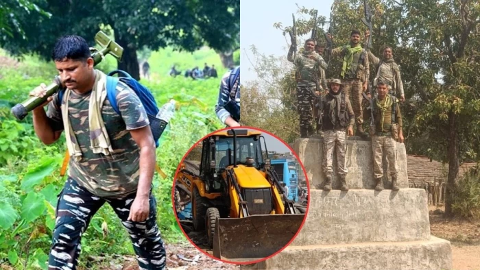 बस्तर में माओवादी स्मारकों पर चल रहा साय-शाह का बुलडोजर, एक वर्ष में 70 से अधिक ध्वस्त