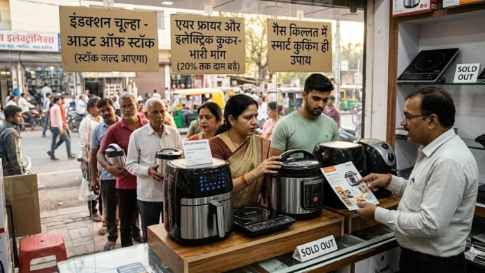 गैस किल्लत के बीच बाजार से इंडक्शन गायब, अब एयर फ्रायर और राइस कुकर जैसे उपकरणों की बढ़ी डिमांड