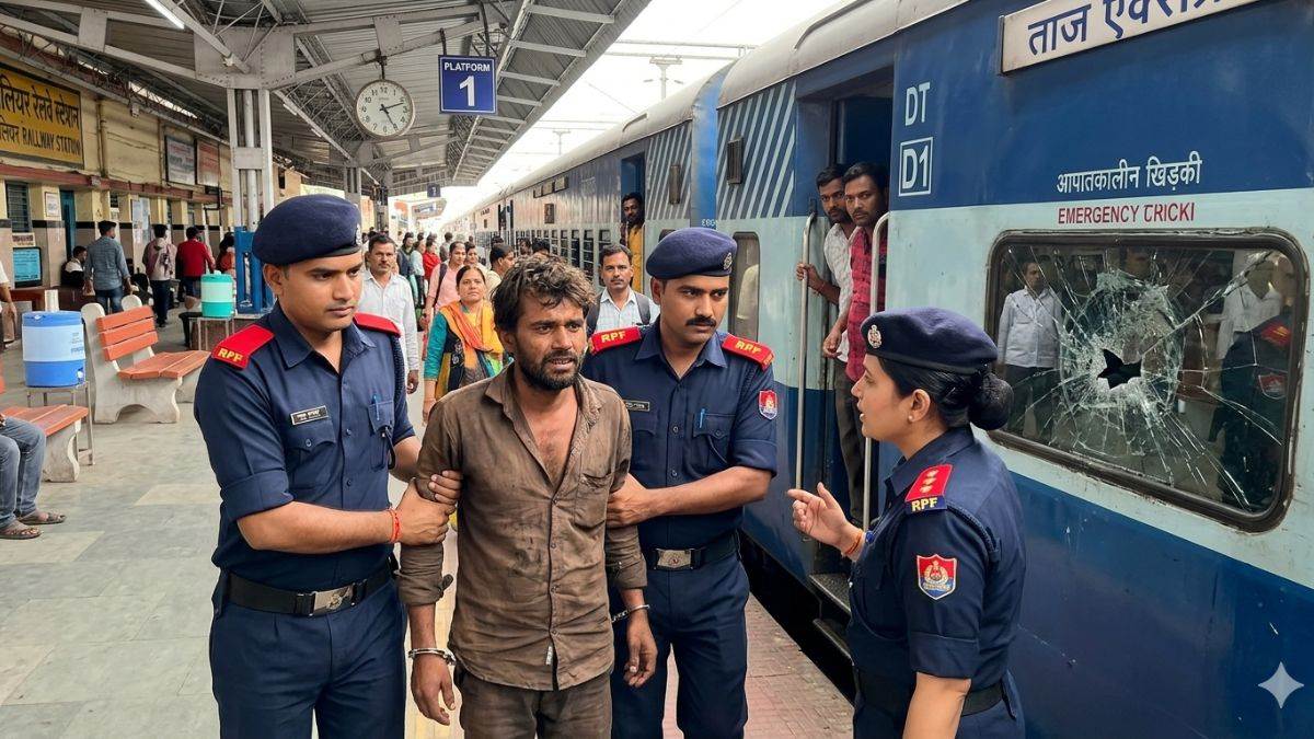 भीख नहीं दी तो ताज एक्सप्रेस पर किया पथराव, ग्वालियर स्टेशन पर बवाल