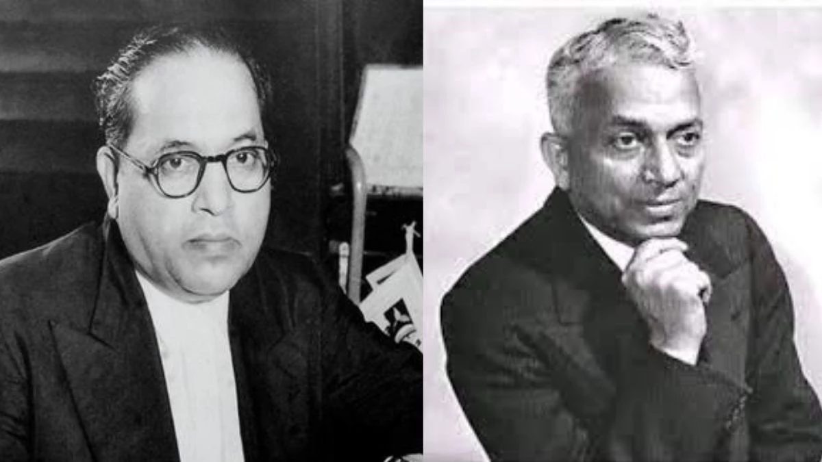 हाई कोर्ट परिसर का प्रतिमा विवाद अब आंबेडकर बनाम बीएन राव तक पहुंचा, ग्वालियर में लगे पोस्टर