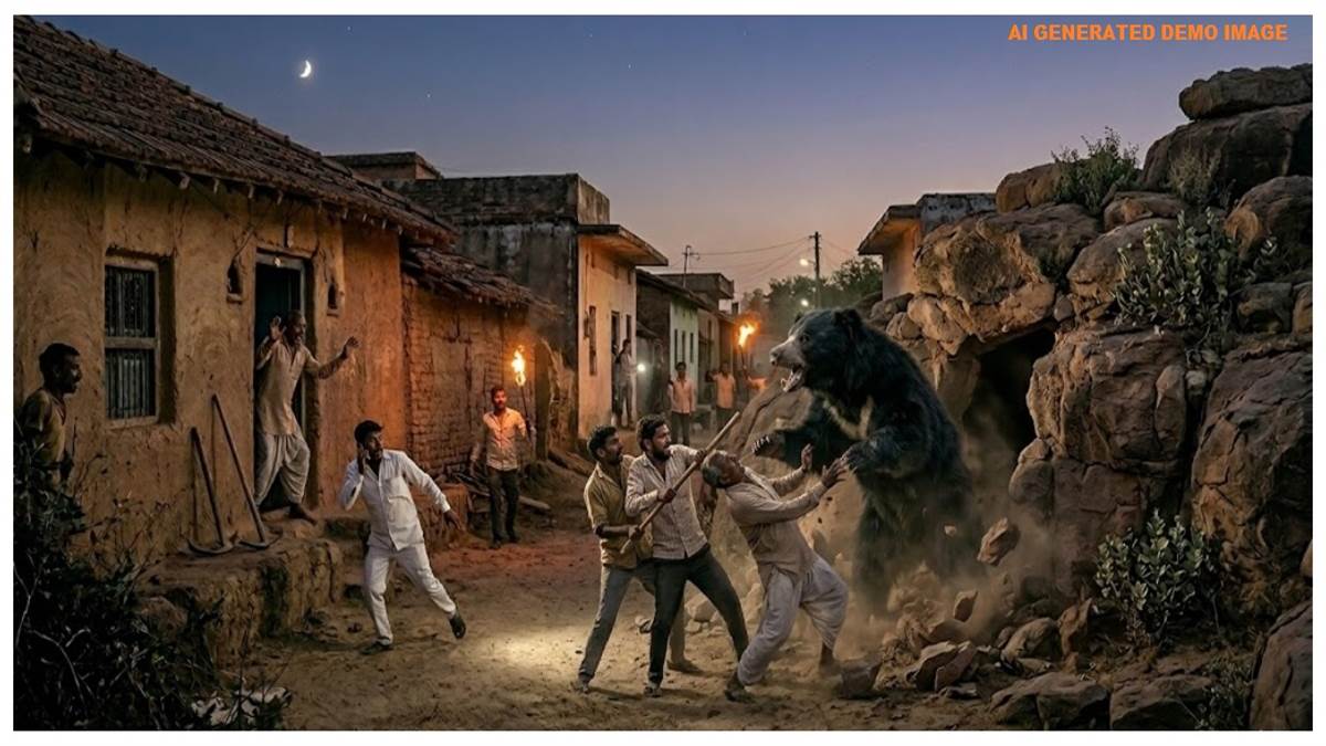 अंबिकापुर में भालू का आतंक; गांव में घुसे आक्रामक जानवर ने तीन ग्रामीणों को किया लहूलुहान