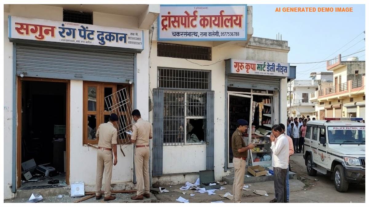 बिलासपुर चकरभाठा में चोरों का दुस्साहस; एक साथ तीन दुकानों को बनाया निशाना, नकदी सहित लाखों का सामान पार