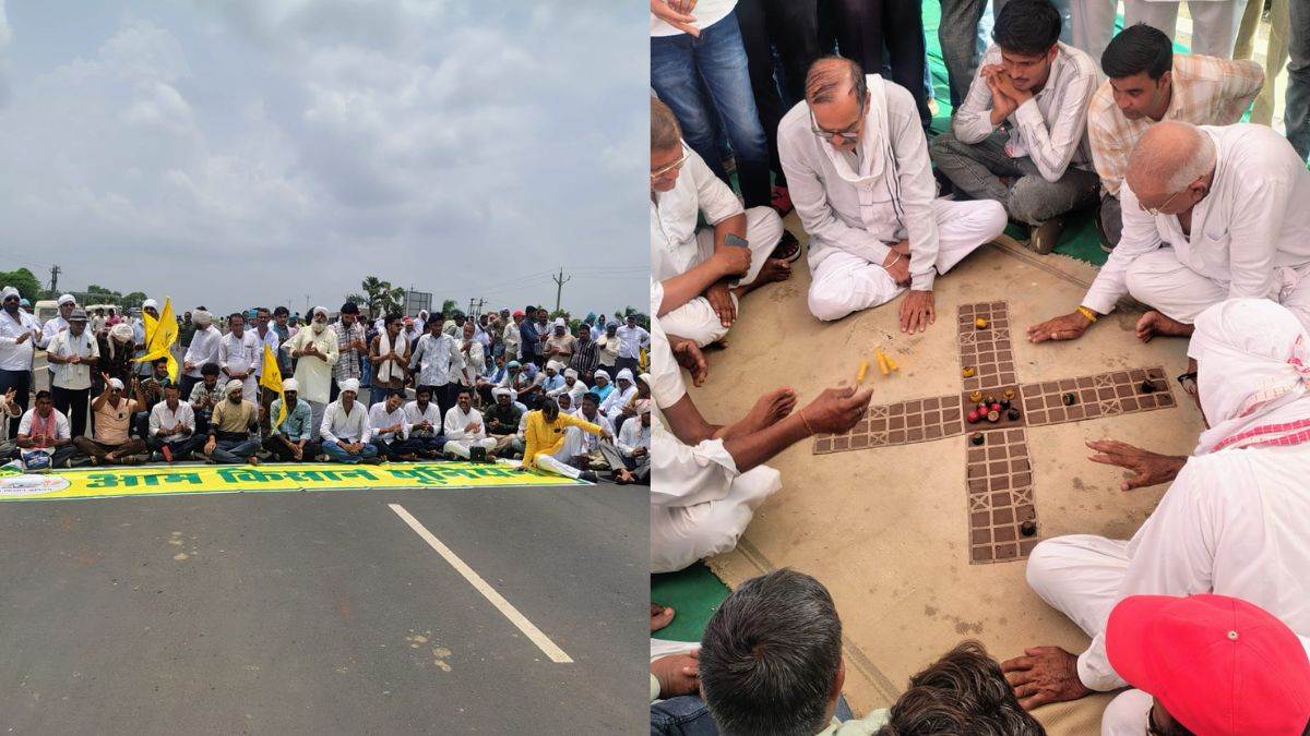 हरदा में मूंग खरीदी की मांग ने रोकी रफ्तार, एक हजार किसान नागपुर-इंदौर नेशनल हाईवे पर डटे