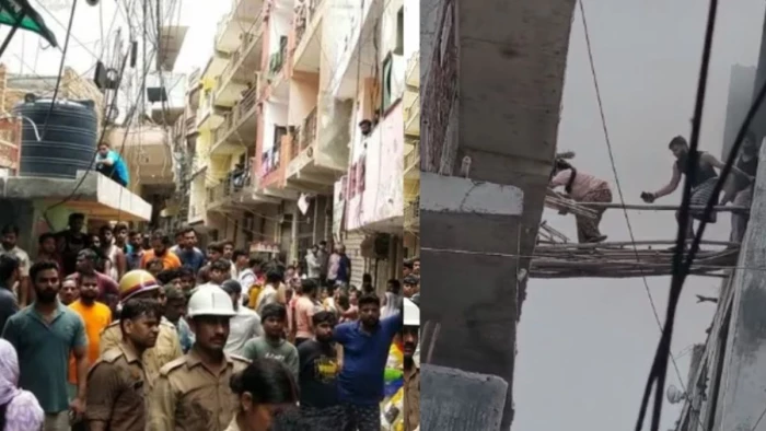 नोएडा में अग्निकांड... 5 मंजिला इमारत में आग से दो की मौत, सीढ़ी लगाकर 100 से ज्यादा लोगों को बचाया