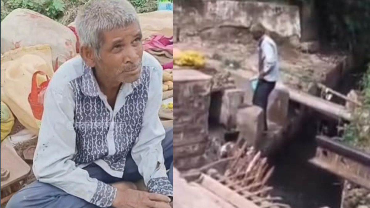 रतलाम में गंदे नाले से सब्जियां धोकर बेच रहा था शख्स, वीडियो वायरल हुआ तो निकला GST विभाग का कर्मचारी
