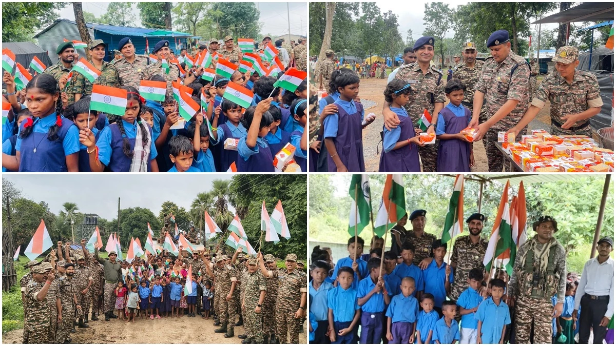 बस्तर में बदलाव: पहली बार 12 नए कैंपों में फहराया तिरंगा, ग्रामीणों ने मनाई आजादी