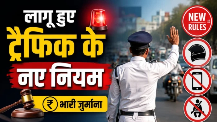 आज से लागू हुए ट्रैफिक के नए नियम, छोटी गलतियों पर मिलेगी चेतावनी, बिना बीमा गाड़ी चलाने पर 10 हजार तक जुर्माना
