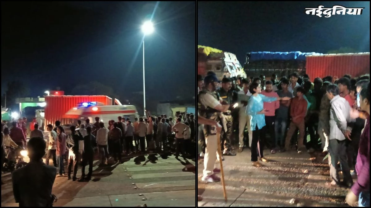 शाजापुर में कंटेनर से कुचलकर 5 गायों की मौत, गुस्साए ग्रामीणों ने घंटों जाम रखा हाईवे