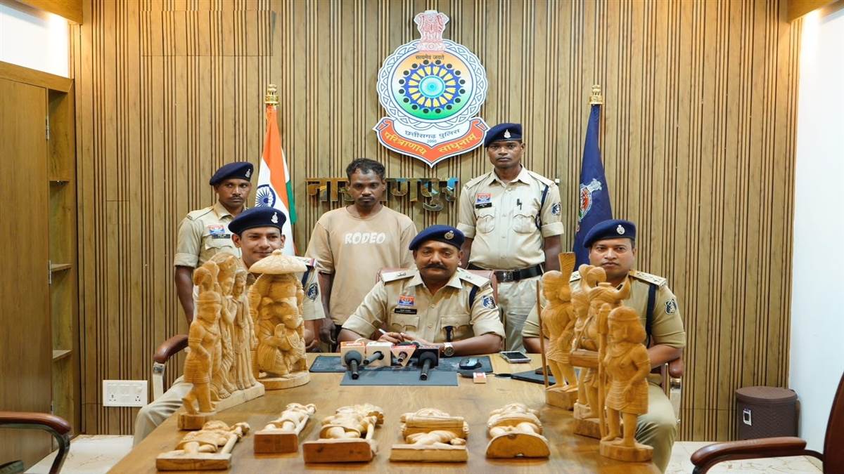 नारायणपुर के आर्ट स्टूडियो से लकड़ी की 12 कलाकृतियां चोरी, पुलिस ने आरोपी को...