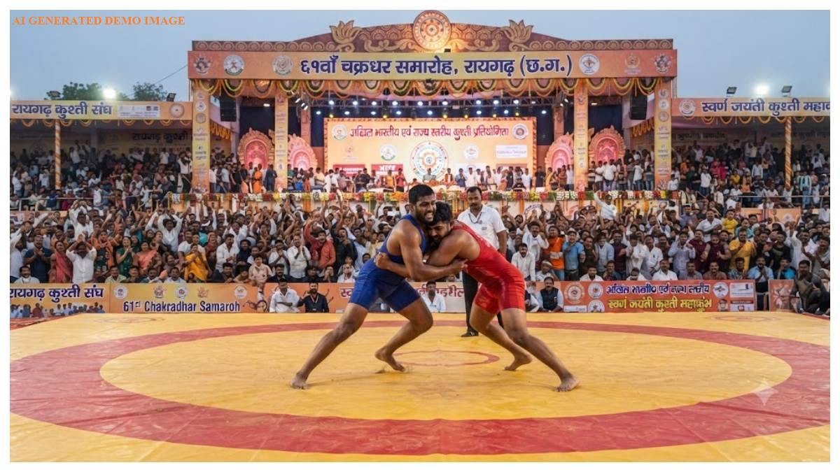 रायगढ़ के मोती महल में सजेगा कुश्ती का अखाड़ा, देश-प्रदेश के पहलवान दिखाएंगे दांव-पेंच