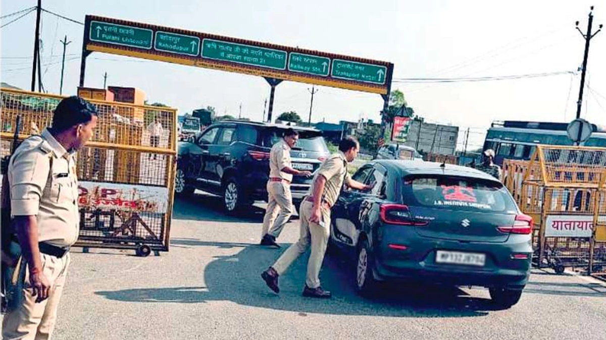 ग्वालियर में आंदोलन को लेकर पुलिस अलर्ट, शहर में 4 हजार जवान तैनात; 70 चेकिंग पाइंट बनाए