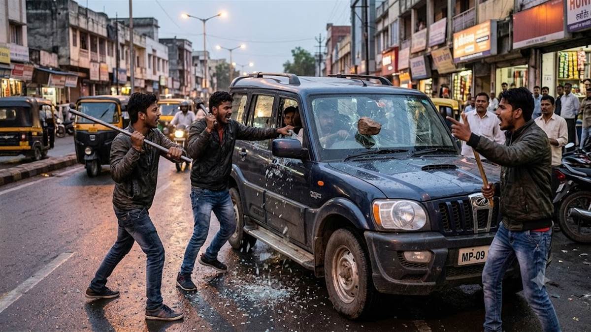 उज्जैन में गुर्जर गैंग के गुंडों ने अवैध वसूली को लेकर डराया-धमकाया, कार के कांच फोड़े, दहशत फैलाई