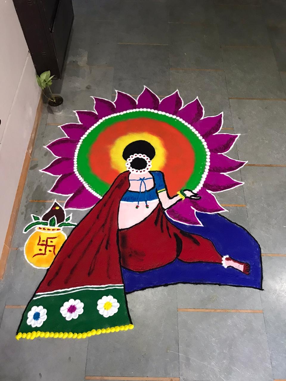 Rangoli Designs Roop Chaudas