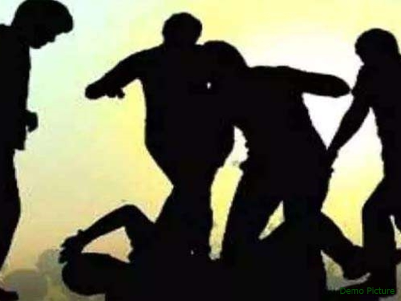 The young man was brutally beaten up the attackers ran away after fainting