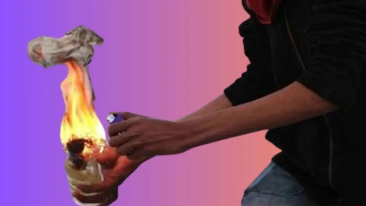 इंदौर में बदमाशों ने दुकानदार पर फेंके पेट्रोल बम, जिंदा जलाने की कोशिश