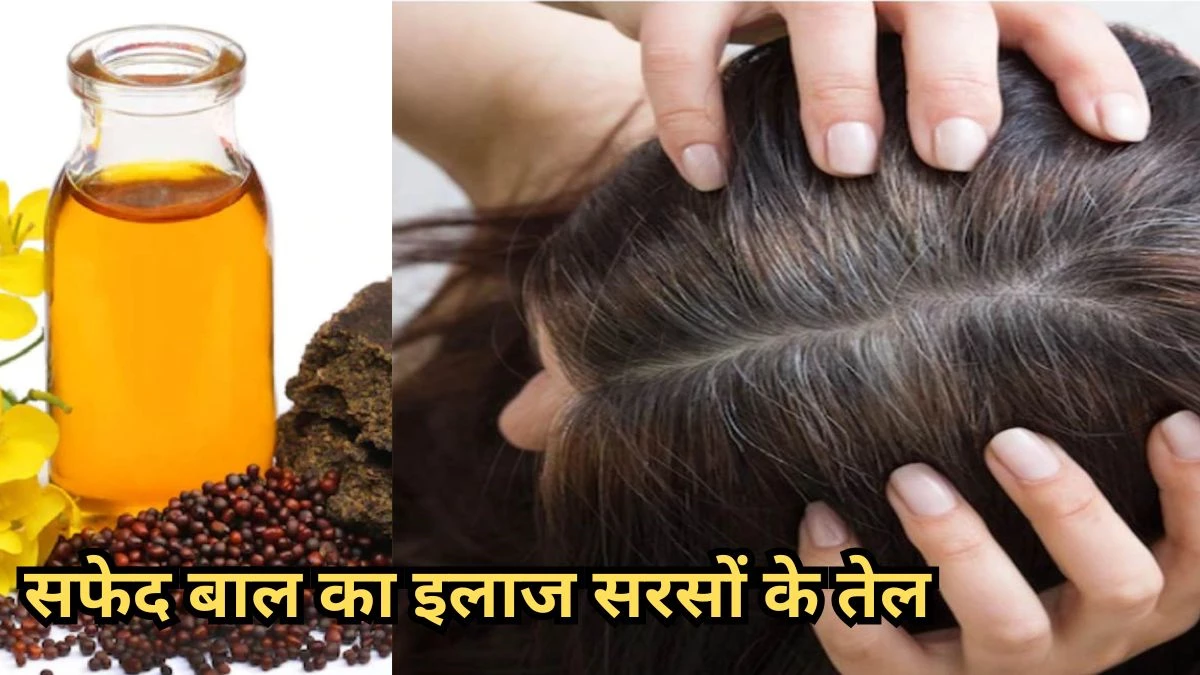 सफेद बाल हो जाएंगे छूमंतर सरसों के तेल में मिलाकर लगाएं ये चीज, मिलेगा जबरदस्त ˒ सफेद बाल हो जाएंगे छूमंतर सरसों के तेल में मिलाकर लगाएं ये चीज, मिलेगा जबरदस्त ˒