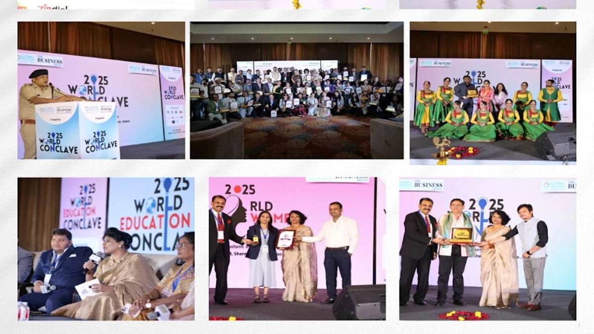 इंदौर में वर्ल्ड कॉन्क्लेव 2025 का आयोजन, 'ट्रांसफॉर्म, इनोवेट, डिसरप्ट' थीम ने बिखेरा ग्लोबल विज़न का रंग