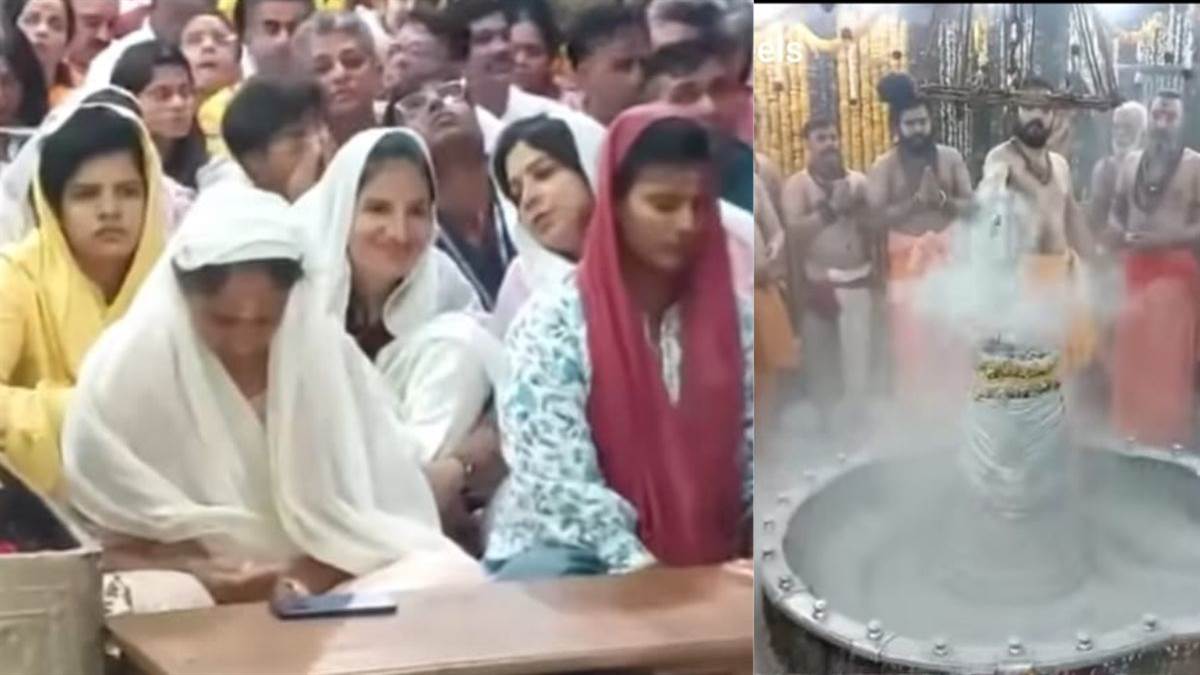 विश्वकप से पहले उज्जैन में भगवान महाकाल से जीत का आशीर्वाद लेने पहुंची भारतीय महिला क्रिकेट टीम