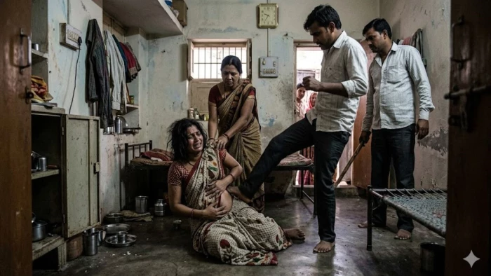 ससुराल वालों ने पीटा, पेट में चोट लगने से महिला का हुआ मिसकैरेज; ग्वालियर के नौमहला का मामला