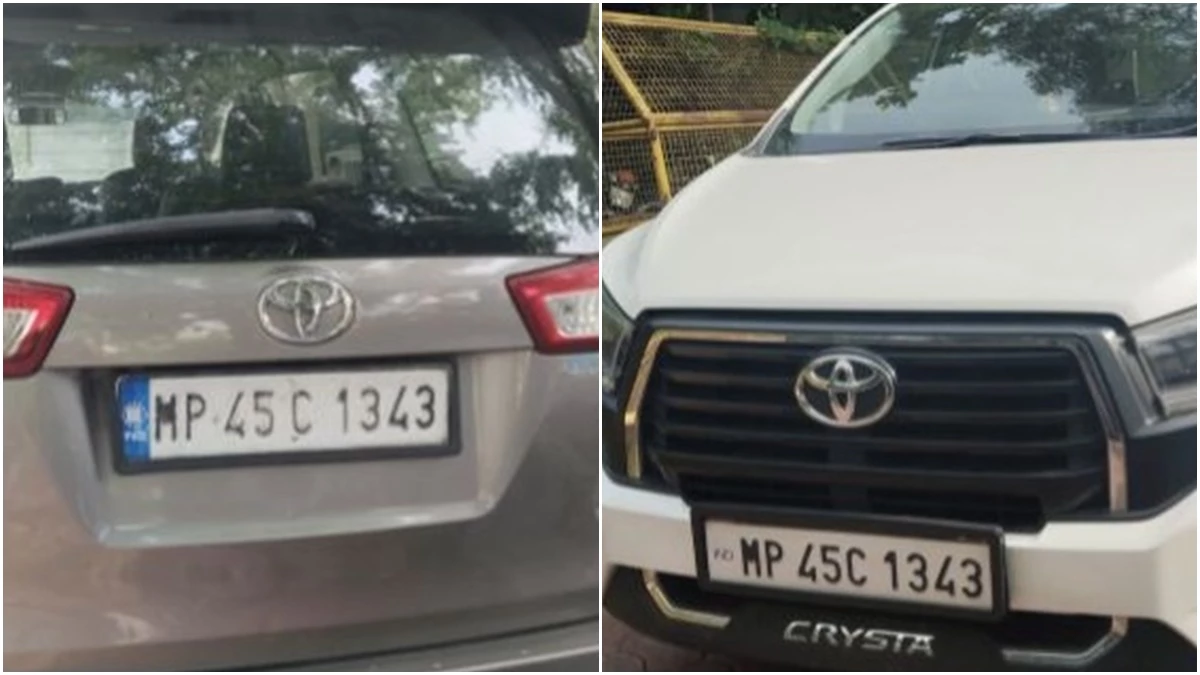 उज्जैन में पुलिस ने पकड़ी एक ही नंबर की दो कारें, इनमें से एक लग चुकी थी मुख्यमंत्री के काफिले में