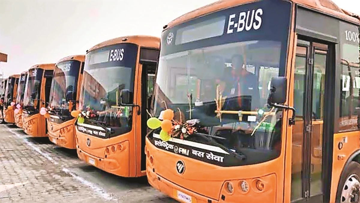 CG E-Buses: छत्‍तीसगढ़ के इन चार शहरों में चलेंगी 240 ई-बसें, रायपुर को पहले चरण में मिली 100