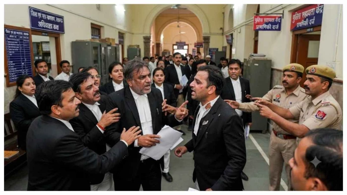 बिलासपुर कोर्ट में भिड़े दो वकील, कलेक्ट्रेट अग्निकांड के आरोपी जिला बदर अधिवक्ता पर मारपीट का केस