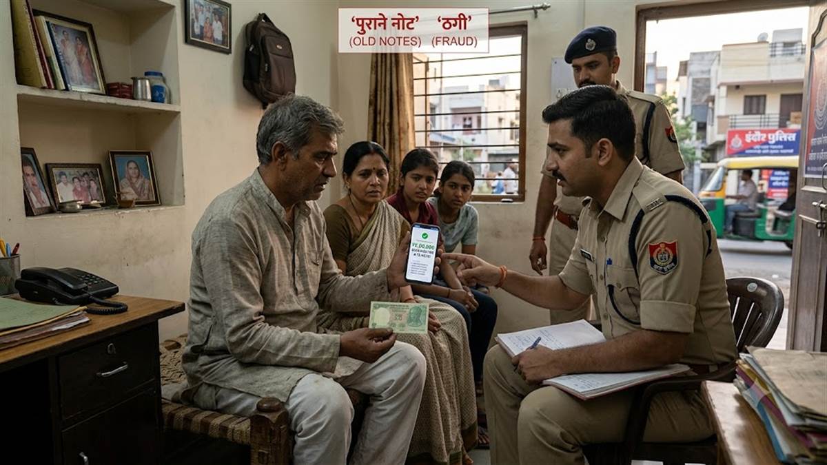 उज्जैन में पांच रुपये के पुराने नोट के बदले 55 हजार देने का झांसा देकर की ढाई लाख की ठगी