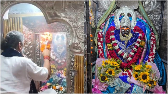 नवरात्र की छठे दिन मैहर की मां शारदा की हुई विशेष आरती और शृंगार, हर दिन पहुंच रहे एक लाख से ज्यादा श्रद्धालु